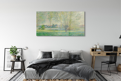 Acrylic print Art painted meadow