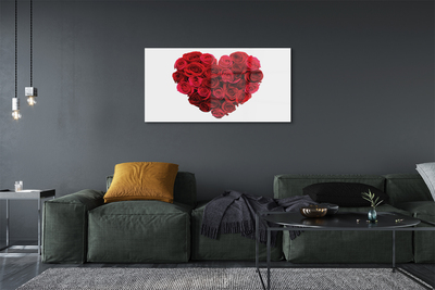 Acrylic print Heart of roses