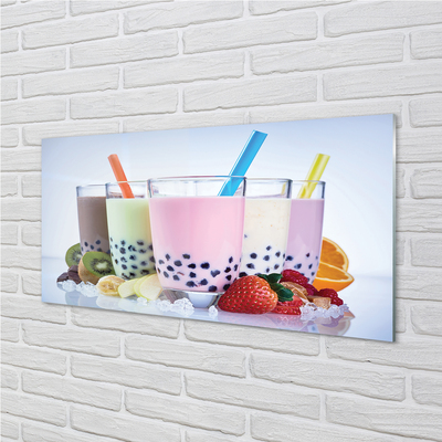 Acrylic print Milkshakes fruit