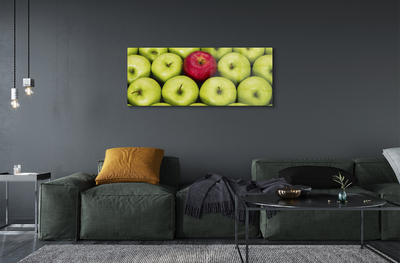 Acrylic print The green and red apples