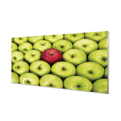 Acrylic print The green and red apples