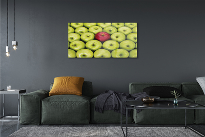 Acrylic print The green and red apples