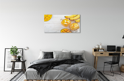 Acrylic print Smoothie mango banana