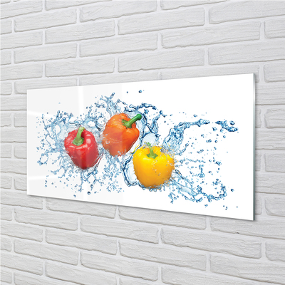 Acrylic print Pepper water