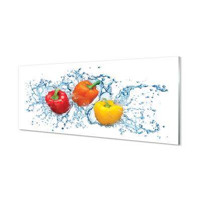 Acrylic print Pepper water