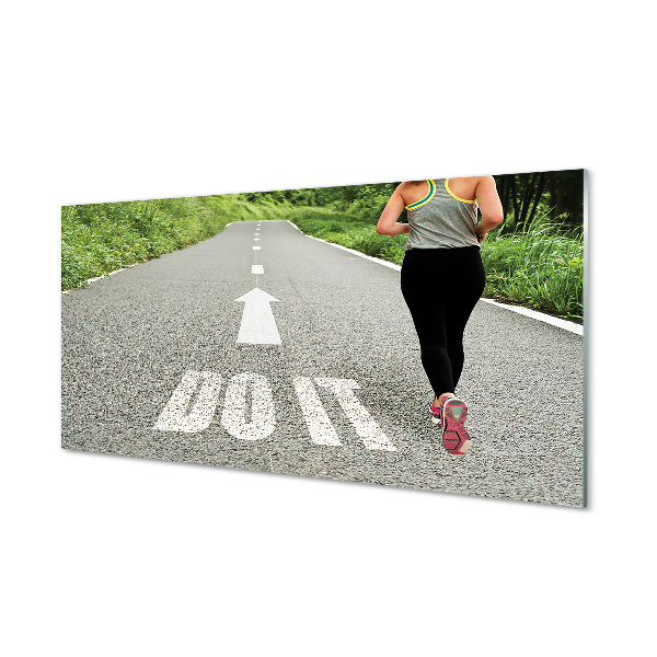 Acrylic print Woman route