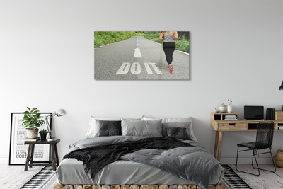 Acrylic print Woman route
