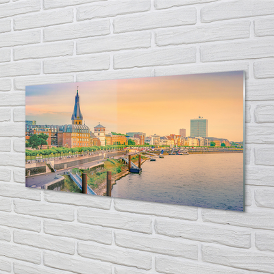 Acrylic print Germany sunrise river