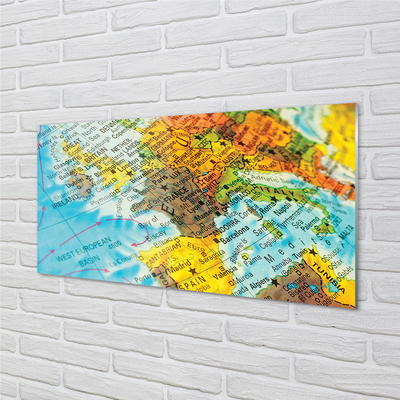 Acrylic print Map of the world