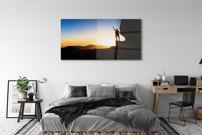 Acrylic print Man of the mountain west