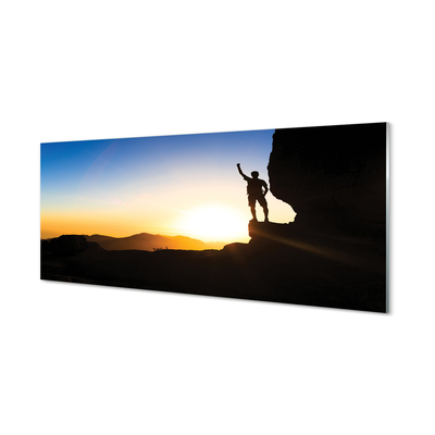 Acrylic print Man of the mountain west