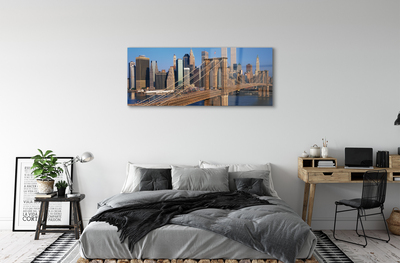 Acrylic print River bridge