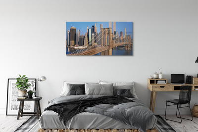 Acrylic print River bridge