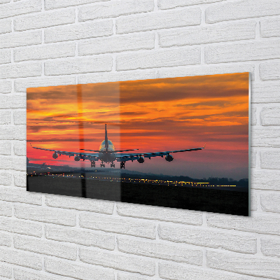 Acrylic print West aircraft clouds