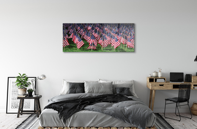 Acrylic print United states flags