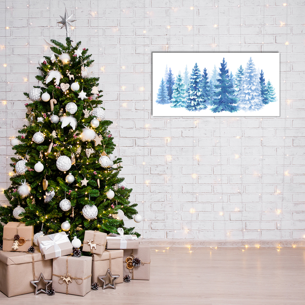 Plexiglas® Wall Art Winter Snow Christmas Trees