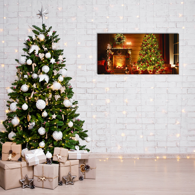 Plexiglas® Wall Art Christmas Fireplace Christmas Gift