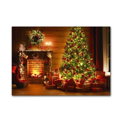 Plexiglas® Wall Art Christmas Fireplace Christmas Gift