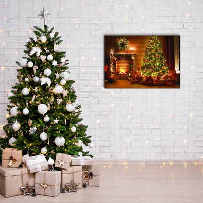 Plexiglas® Wall Art Christmas Fireplace Christmas Gift