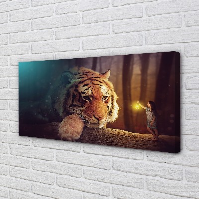 Canvas print Tiger woods man