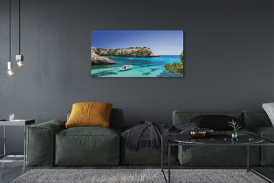 Canvas print Spain cliffs coast