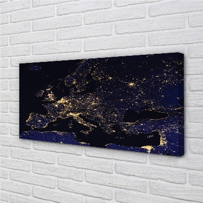 Canvas print Light sky map