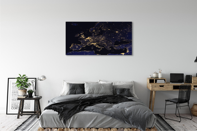 Canvas print Light sky map