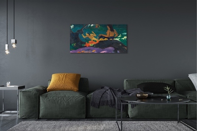 Canvas print Act of art on the lake