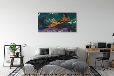 Canvas print Act of art on the lake