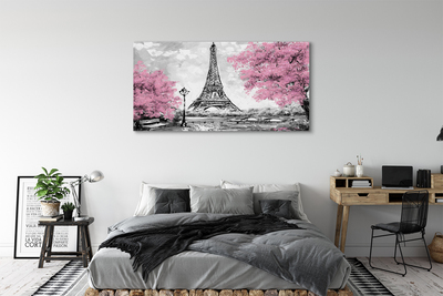 Canvas print Paris spring tree