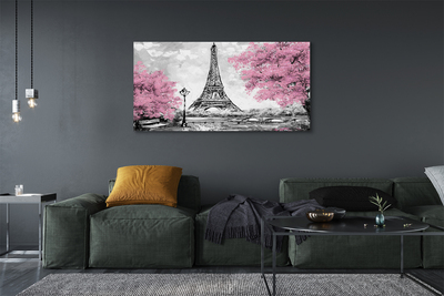 Canvas print Paris spring tree