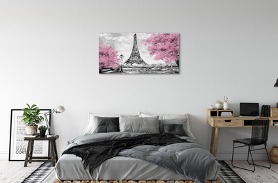 Canvas print Paris spring tree