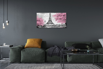 Canvas print Paris spring tree