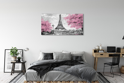 Canvas print Paris spring tree