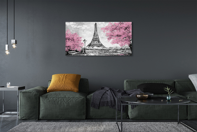 Canvas print Paris spring tree