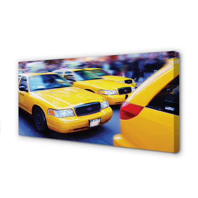 Canvas print City yellow cab