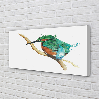 Canvas print Painted colorful parrot