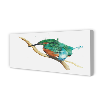 Canvas print Painted colorful parrot