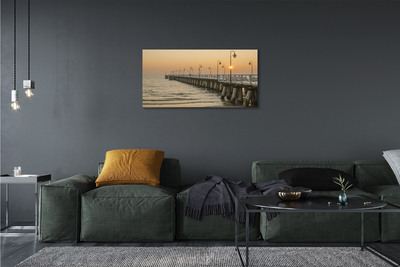 Canvas print Pier gdansk sea