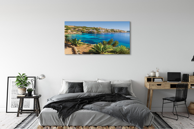 Canvas print Spain coast seaside town