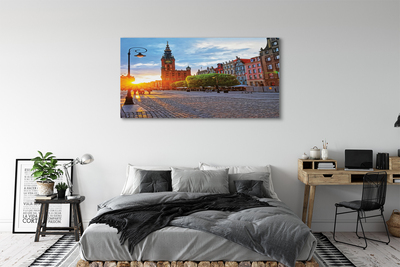 Canvas print Gdansk old town sunrise