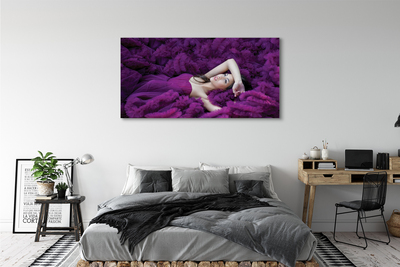 Canvas print Purple woman