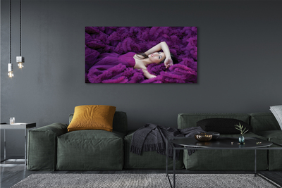 Canvas print Purple woman
