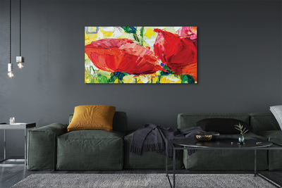 Canvas print Red flowers