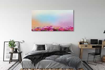 Canvas print Sky flowers