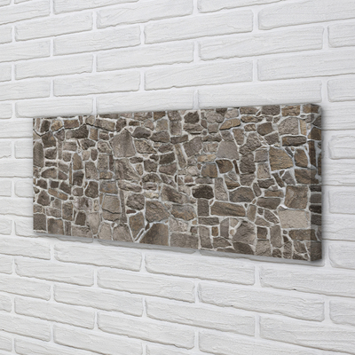 Canvas print Stone wall tiles