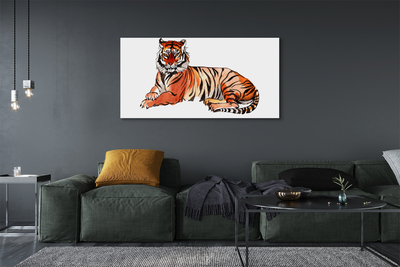 Canvas print Painted tiger
