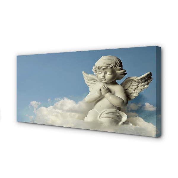Canvas print Angel, clouds, sky