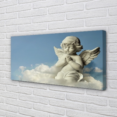 Canvas print Angel, clouds, sky