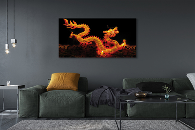 Canvas print Golden dragon